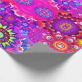 Boho abstrakte Blume Geschenkpapier (Ecke)