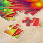 Boho abstrakte Blume Puzzle (Seite)