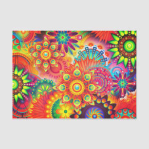 Boho abstrakte Blume Seidenpapier