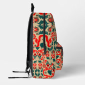 Boho-Abstrakte Blumenkunst Bedruckter Rucksack (Links)