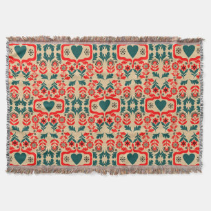 Boho-Abstrakte Blumenkunst Decke