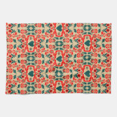 Boho-Abstrakte Blumenkunst Geschirrtuch (Horizontal)