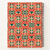 Boho-Abstrakte Blumenkunst Notizblock (Rückseite)