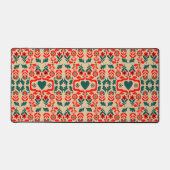 Boho-Abstrakte Blumenkunst Schreibtischunterlage (Vorderseite)