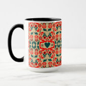 Boho-Abstrakte Blumenkunst Tasse (Links)