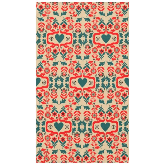 Boho-Abstrakte Blumenkunst Tischdecke (Vorderseite)