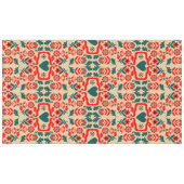 Boho-Abstrakte Blumenkunst Tischdecke (Vorderseite (Horizontal))