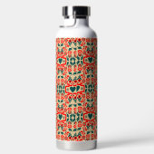 Boho-Abstrakte Blumenkunst Trinkflasche (Rechts)