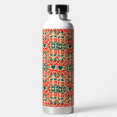 Boho-Abstrakte Blumenkunst Trinkflasche (links)