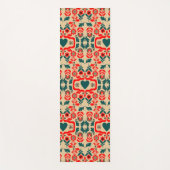 Boho-Abstrakte Blumenkunst Yogamatte (Vorderseite)