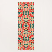 Boho-Abstrakte Blumenkunst Yogamatte (Rückseite)