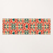 Boho-Abstrakte Blumenkunst Yogamatte (Vorderseite (Horizontal))