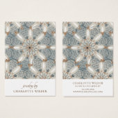 Boho Abstrakte Formen Earring Display Card (Vorne & Hinten)