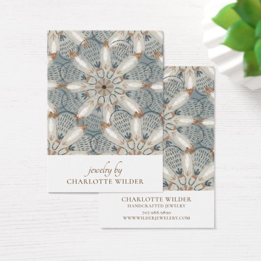 Boho Abstrakte Formen Earring Display Card (Schreibtisch)