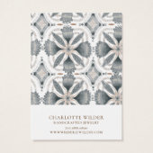 Boho Abstrakte Formen Earring Display Card (Rückseite)