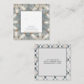 Boho Abstrakte Formen Earring Display Card Quadratische Visitenkarte (Vorne/Hinten)