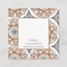 Boho Abstrakte Formen Earring Display Card