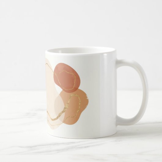 Boho Abstrakte Formen Kaffeetasse (Rechts)