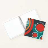 Boho abstrakte Formen Kunst Notizblock (Innenseite)