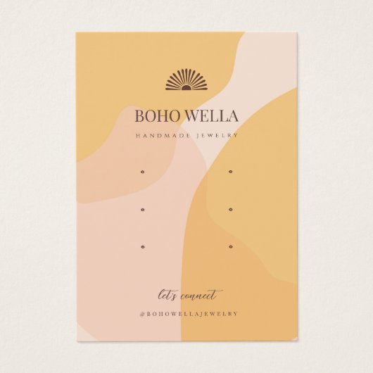 Boho Abstrakte Formen Werbeanzeige mit Logo (Vorderseite)