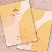 Boho Abstrakte Formen Werbeanzeige mit Logo