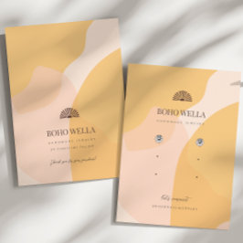 Boho Abstrakte Formen Werbeanzeige mit Logo