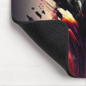 Boho abstrakte Kunst mit Mädchengesicht Mousepad (Ecke)