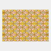 Boho Abstrakte Pastellformen Muster rosa gelb Geschenkpapier Set (Vorderseite)