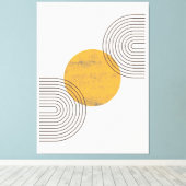 Boho-Abstrakte Wandkunst Leinwanddruck (Insitu (Holzboden))