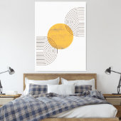 Boho-Abstrakte Wandkunst Leinwanddruck (Insitu (Schlafzimmer))