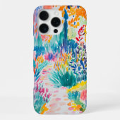 Boho-Abstrakter Wildblumengarten iPhone Hülle (Rückseite)