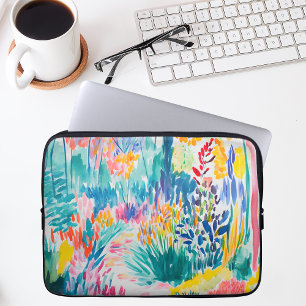 Boho-Abstrakter Wildblumengarten Laptopschutzhülle
