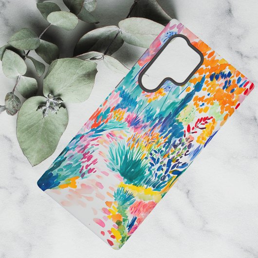 Boho-Abstrakter Wildblumengarten Samsung Galaxy Hülle