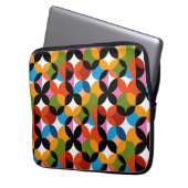 Boho-Abstraktes Muster Farbige Mid-Century-Modern Laptopschutzhülle (Vorderseite Links)