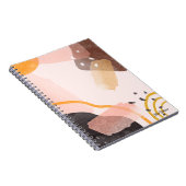 Boho Abstraktes Muster Personalisierter Name Notizblock (Rechte Seite)