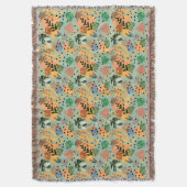 boho abstraktes tropisches Muster -minimales Blatt Decke (Vorderseite Vertikal)