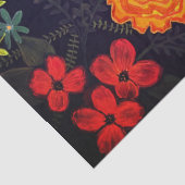 Boho-Acrylgemälde Florales Design Seidenpapier (Detail)
