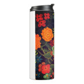 Boho-Acrylgemälde Florales Design Thermosbecher (Nach links gedreht)