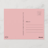 Boho Add Your Fotos Abschluss Postkarte (Rückseite)