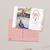 Boho Add Your Fotos Abschluss Postkarte