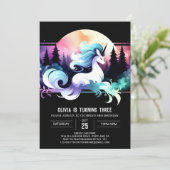 Boho Adorable Horse Birthday Einladung (Stehend Vorderseite)
