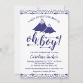 Boho Adventure erwartet Baby Boy Shower Einladung (Vorderseite)