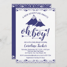 Boho Adventure erwartet Baby Boy Shower