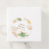 Boho Adventure Helicopter Airplane Baby Shower Geschenkanhänger (Beispiel)