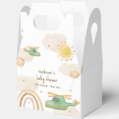 Boho Adventure Helicopter Airplane Baby Shower Geschenkschachtel (Offen)