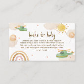 Boho Adventure Helicopter Books For Baby Shower Begleitkarte (Vorderseite)