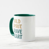 Boho Adventure Wild Spirit Brave Heart Tasse (Vorderseite Links)