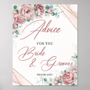 Boho Advice für das Spiel Braut und Bräutigam Poster