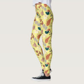 BOHO Aesthetic Pattern A10 L Yellow BG Leggings (Links)