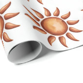 Boho Aesthetic Rainbow Party Geschenkpapier (Rolleneckpunkt)